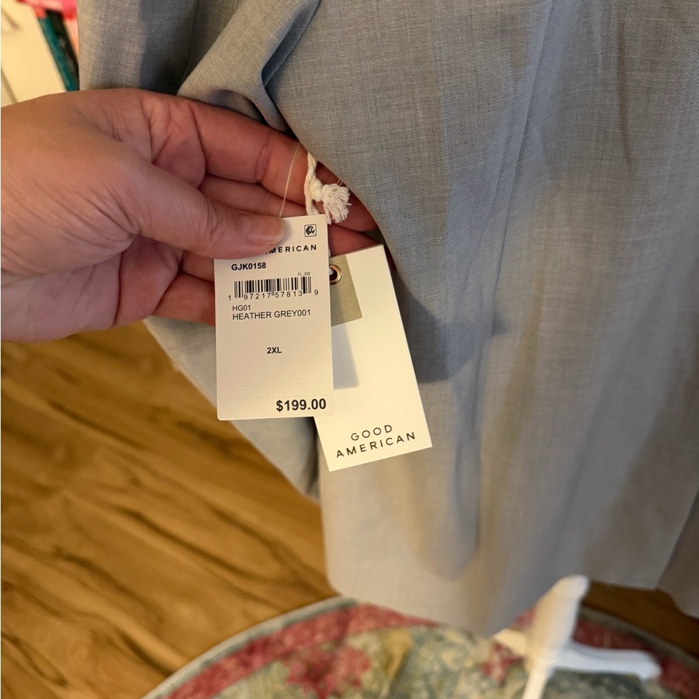 Good American Light Gray Single-Breasted Blazer - Picture 7 of 8